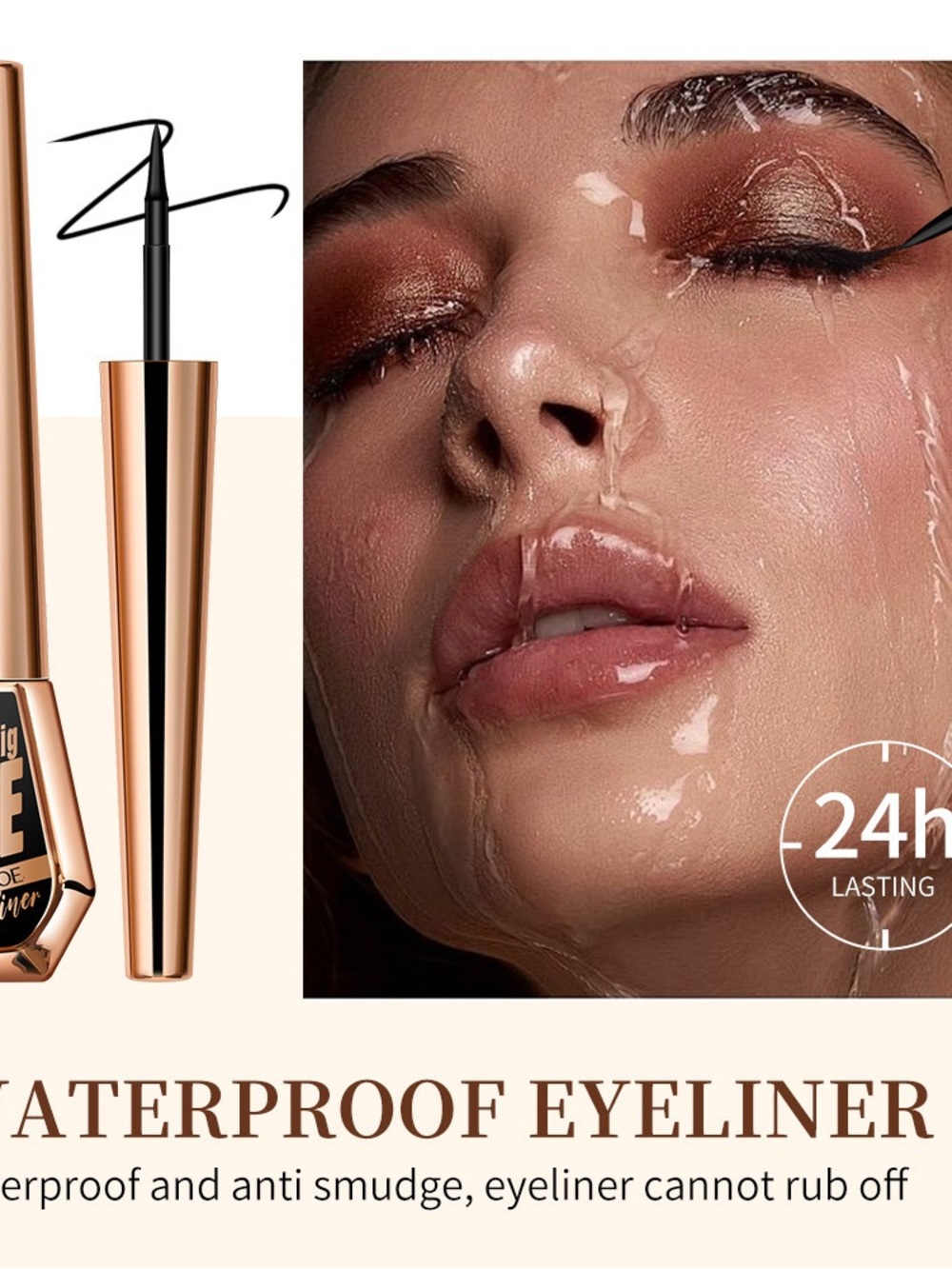 Waterproof Liquid Eyeliner – Long-Lasting Black Precision
